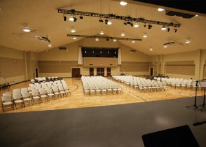 River of Life Community Church multi-ministry set up for worship